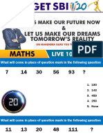 SBI Clerk Prelims 2018 Number Series Maths Live at 10 Am Class-5