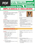 Implicancia e Inclusión para Segundo Grado de Secundaria PDF