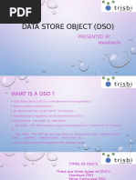 DATA STORE OBJECT (DSO) by Mani