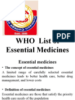 3.5 WHO List of Essential Drus