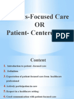 3 Patient Focused Care