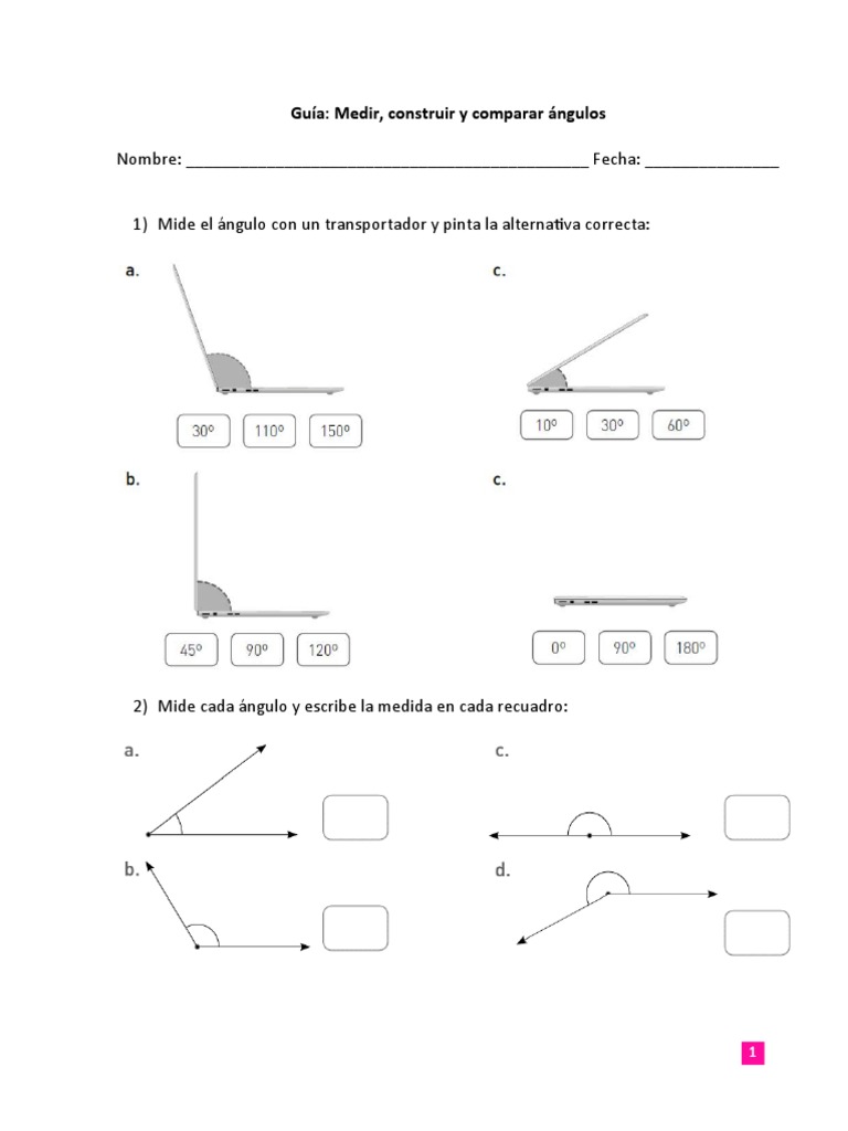 Guía Ángulos | PDF