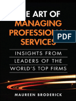 The Art of Managing Professional Services Insights From Leaders of The World's Top Firms PDF