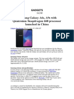 Samsumg Galaxy A6 Launched For China 26oct18