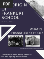 The Origin OF Frankurt School: Calabuga & Idong