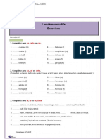 Les demonstratifs exercices