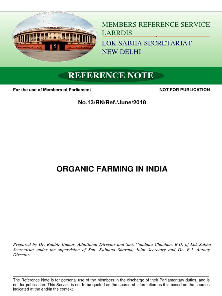 Organic Farming in India: Current Status | PDF | Organic Farming ...
