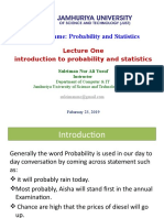Introduction To Probability and Statistics