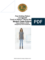 L70128a - Modern Cable Pullover - Lion Brand PDF