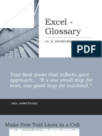 Excel - Glossary Presentation