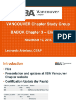 2015 - IIBA Study Group - Chapter 3