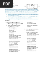 Bolted Connections Sample Problem 1:: Solution