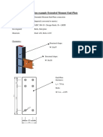 Verification Example Extended Moment End-Plate: Geometry