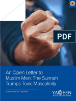 FINAL - An Open Letter To Muslim Men - The Sunnah Trumps Toxic Masculinity