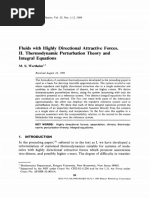 Fluids With Highly Directional Attractive Forces. II. Thermodynamic Perturbation Theory and Integral Equations