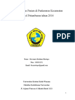 Laporan Kasus Pasien Di Puskesmas Kecamatan Grogol Petamburan Tahun 2016