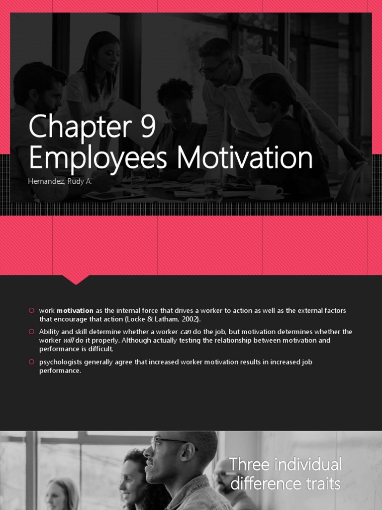 Employees Motivation: Hernandez, Rudy A | PDF | Motivation | Motivational