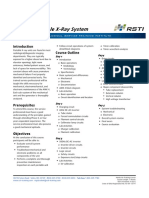 Servicing The GE AMX4/4+ Portable X-Ray System: Course Outline