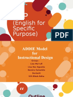 ESP. GROUP 4. ADDIE Model For Instructional Design