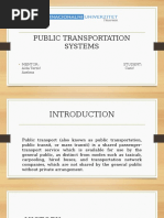 Public Transportation Systems