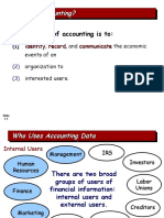 What is Accounting? - Identify, record economic events