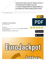 EuroJackpot Two-Dimensional Lotto App For Lottery Winner PDF