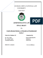 Dr. Ram Manohar Lohiya National Law University 2018-2019: Administrative Law Final Draft