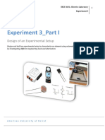 Experiment 3 - Part I: Design of An Experimental Setup