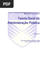 Modulo de Teoria Geral de Adminsitração Pública