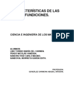 Características de Las Fundiciones