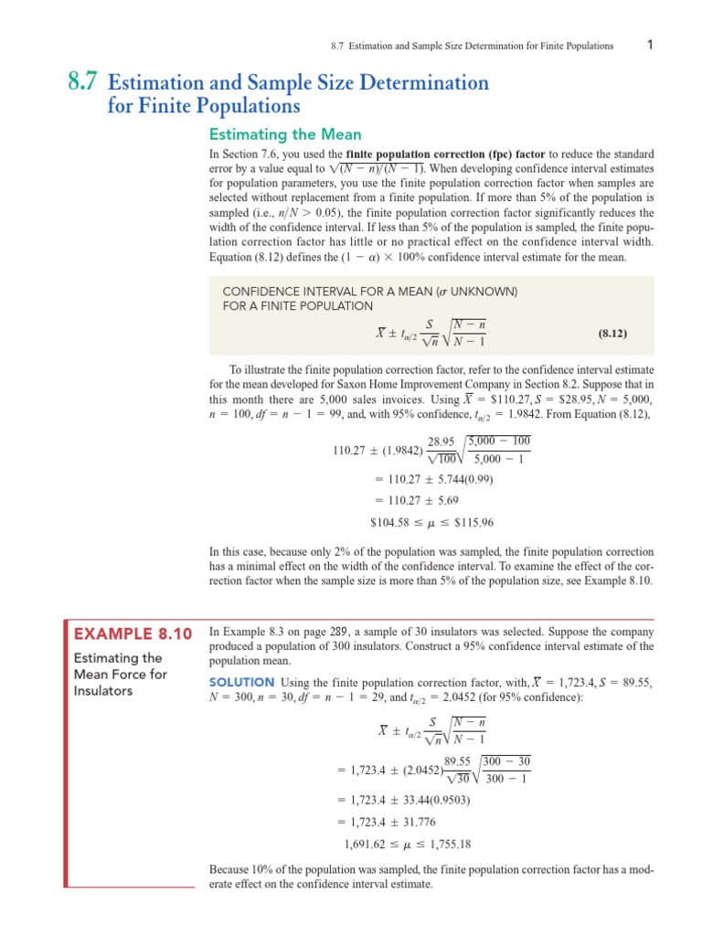 Sample2 PDF PDF Standard Error Confidence Interval