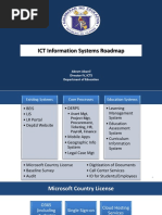 ICT Information Systems Roadmap: Abram Abanil Director IV, ICTS Department of Education