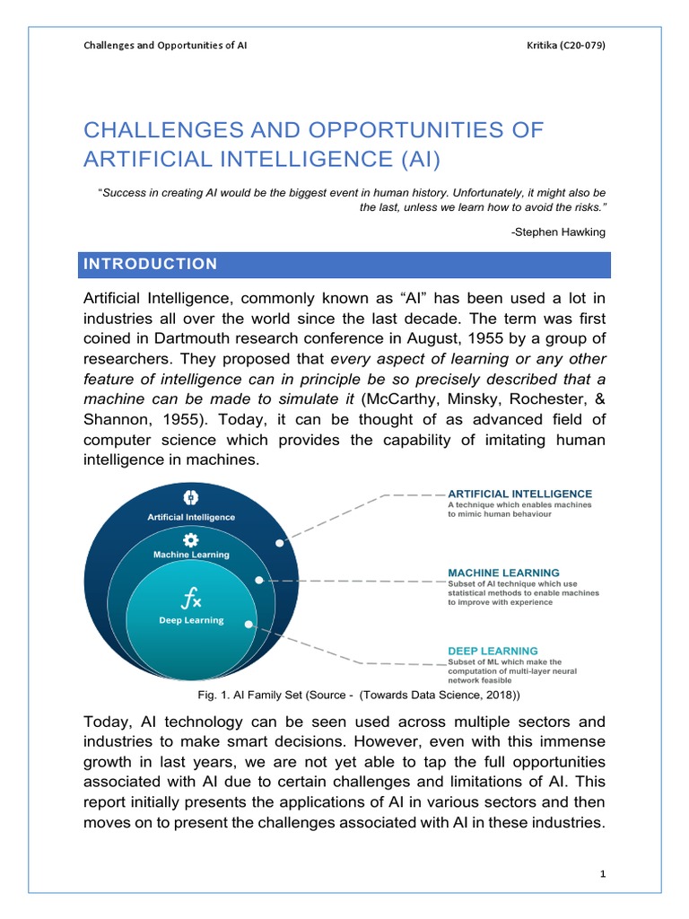 AI Challenges & Opportunities | PDF | Artificial Intelligence ...
