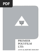 Premier Poly Film Ltd. AR-2018-19