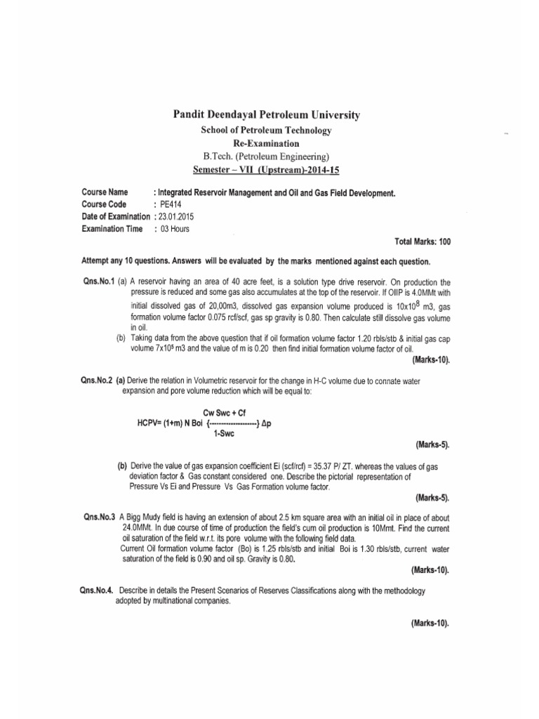 Integrated Reservoir Management | PDF