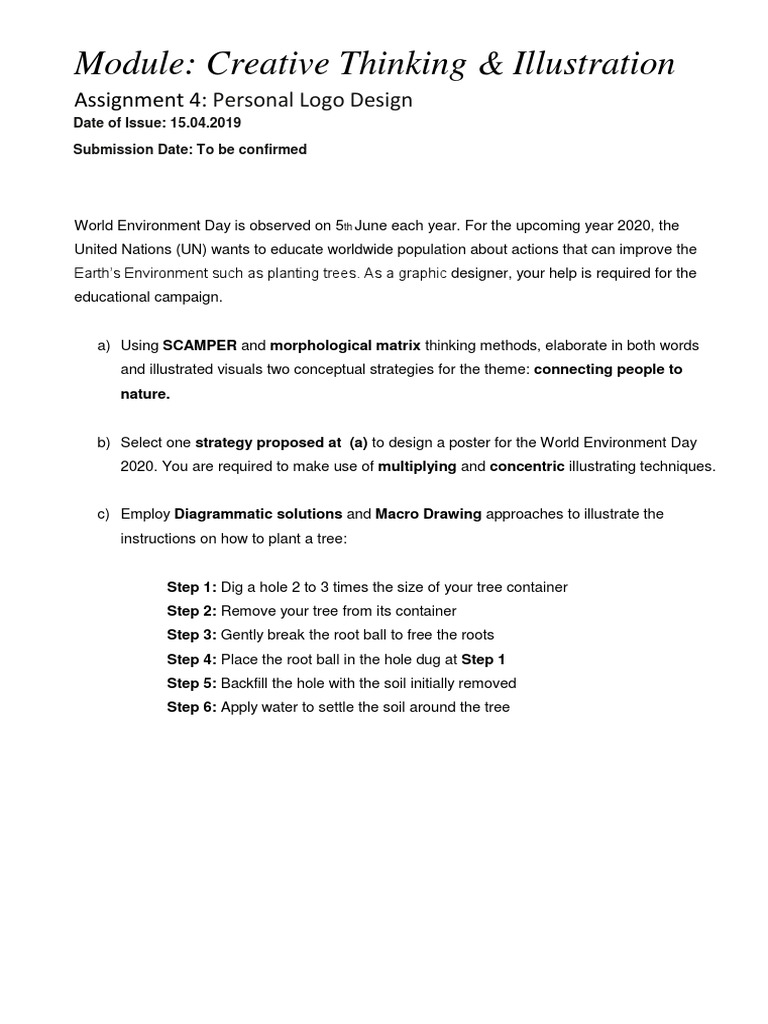 Module: Creative Thinking & Illustration: Assignment 4 | PDF
