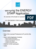 Verifying The ENERGY STAR Certification Application - March 2020