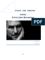 Portfolio FOR English Theme Teve OBS Iography: Created By: Checked by