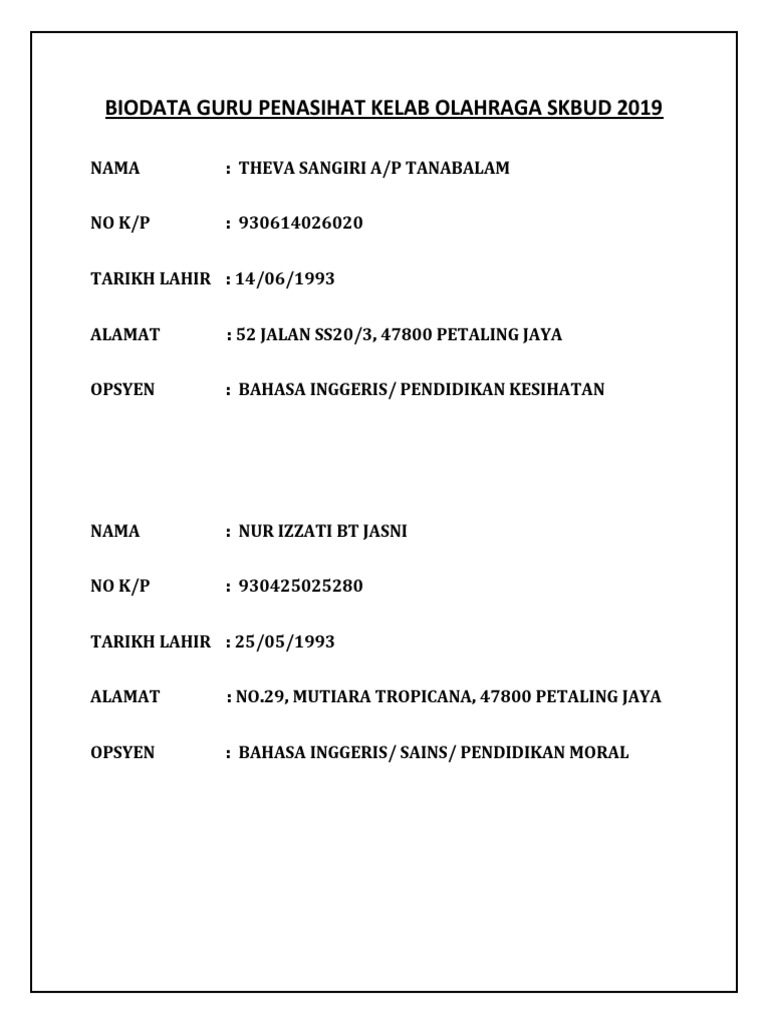 12 Bi0data Guru Penasihat Docx