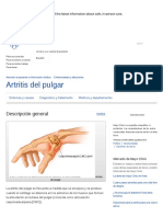 Artritis Del Pulgar - Síntomas y Causas - Mayo Clinic PDF