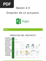 Sesión 2.3 Creación de Un Proyecto