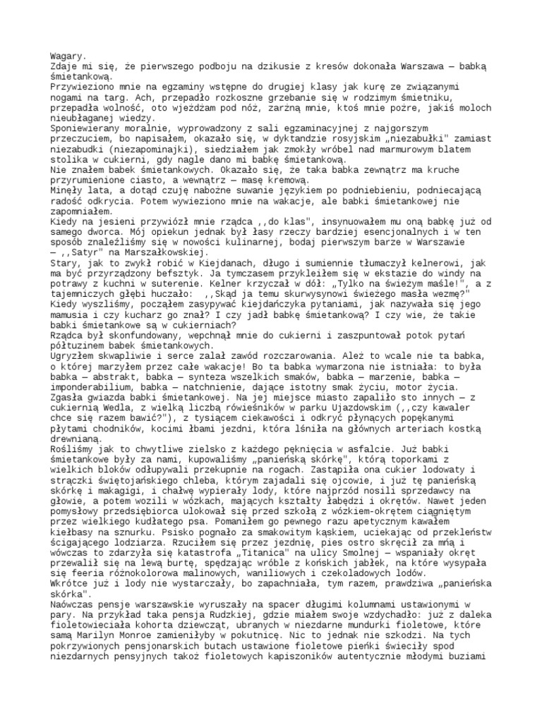 Gdzie Zwykle Kokosz Jadł Trzecie śniadanie