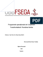 Programele operaționale de Cooperare Transfrontalieră dintre România -Serbia.docx