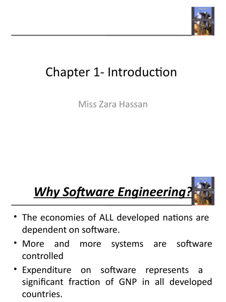 Chapter 1-Introduction: Miss Zara Hassan | PDF | Application Software ...