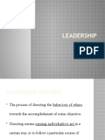Leadership Styles in Organizations