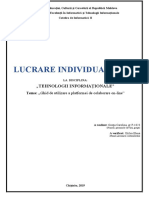 Lucrare Individuală Nr.1: Tehnologii Informaționale"