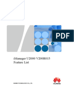 Imanager U2000 V200R015 Feature List