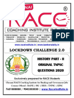 TNPSC - History - Part 2 Race Institute Covid Lockdown Challenge PDF
