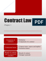 Business Law - Week 5 - Contract Law 4