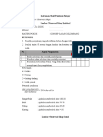 Instrumen Hasil Penilaian Belajar